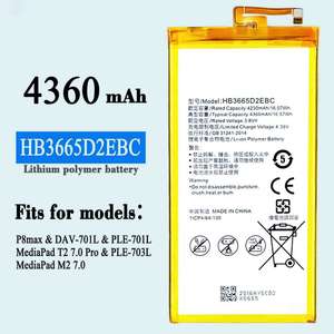 Baterías Recargables de Litio para Teléfono Móvil P10plus Nova3 4 <span class=keywords><strong>Honor8X</strong></span> V10 HB386589ECW Negras en Existencia - Product Image 4