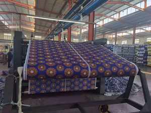 Tissu imprimé africain doré à motifs personnalisés en gros, 100 % coton, 6 yards, tissu ciré hollandais - Product Image 4