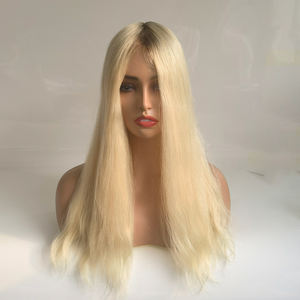 วิกผมคนรากเข้มไล่ระดับสีบลอนด์แบบฉีดด้านบน<span class=keywords><strong>ผม</strong></span>ผู้หญิง - Product Image 1