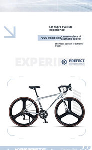 Vélo de route de course WoWei W46 <span class=keywords><strong>Europe</strong></span> 28 pouces 14/16 vitesses en alliage d'aluminium léger avec guidon tombant et passage de câbles dissimulé - Product Image 3