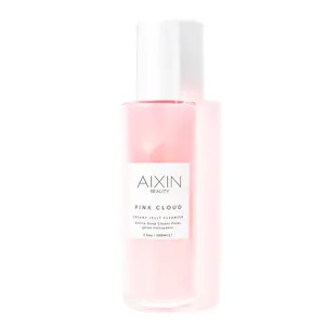Aixin Private Label Natural Face Skin Care Creamy Jelly Cleanser Deep Cleansing Foam Pink Rose Facial Wash Cleanser Face Wash
