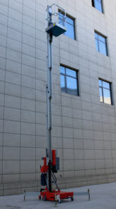 Электрическая Вертикальная мачтовая подъемная платформа из алюминиевого сплава от производителя, прямая воздушная Рабочая платформа, оптовая продажа, поставщик - Product Image 3