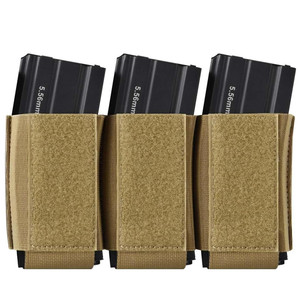 Chiến thuật ba Tạp Chí túi đàn hồi Kangaroo Mag Bao da chèn 5.56 <span class=keywords><strong>M16</strong></span> với móc vòng Bảng điều khiển cho áo vest ngực Giàn Khoan - Product Image 1