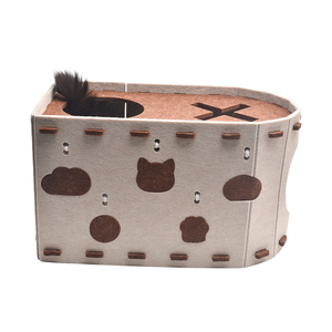 Nouveau Style feutre chat grotte à la main épissure chat lit <span class=keywords><strong>maison</strong></span> animaux <span class=keywords><strong>de</strong></span> compagnie assembler lit pour animaux <span class=keywords><strong>de</strong></span> compagnie respirant lit pour animaux <span class=keywords><strong>de</strong></span> compagnie pour chat - Product Image 1