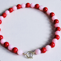 Mode Vintage coloré pierre naturelle perle ronde collier et Bracelet ensemble bijoux pour femmes mode bijoux en acier inoxydable
