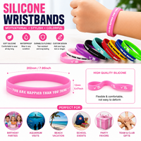 Bracelets en silicone personnalisés inspirants pour les étudiants, les clubs scolaires et les activités jeunesse