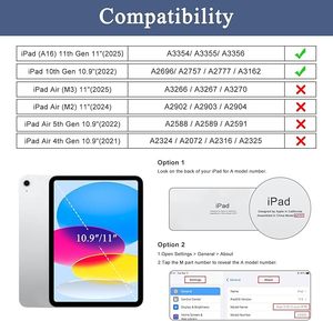Funda para iPad 11. ª generación 11 pulgadas 2025, para iPad 10. ª generación 10,9 pulgadas <span class=keywords><strong>2022</strong></span>, funda protectora resistente de cuerpo completo - Product Image 2