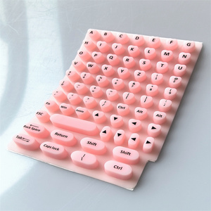 Lớn lên bàn phím dán cho móng tay dài với chữ mềm Silicone bàn phím cho phụ nữ Nail Art gõ Keycaps cho máy tính để bàn - Product Image 6