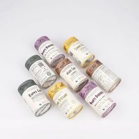 Boîte en papier ronde personnalisée avec gaufrage, pour emballer des grains de café, du thé, des bonbons, des aliments, des cadeaux