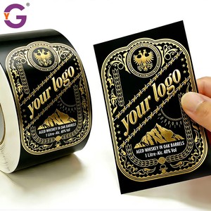 Etiquetas Personalizadas para Botellas <span class=keywords><strong>de</strong></span> Vino Tinto, Impresión <span class=keywords><strong>de</strong></span> Etiquetas Redondas, Vinilo Impermeable para <span class=keywords><strong>Whisky</strong></span> y Vodka, Logotipo Personalizado - Product Image 2