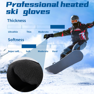 Winter Hand Warmer Battery <strong>Heated</strong> <strong>Gloves</strong> Motorcycle Customized Logo Five Fingers Heating <strong>Gloves</strong> - Product Image 3