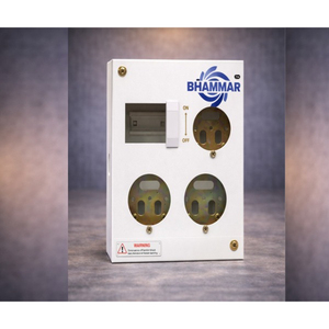 Boîtier de distribution industriel 3 prises + disjoncteur différentiel (MCB) en métal, modèle KK52 OMDMS, pour usage extérieur/intérieur, fournisseur en gros d'Inde - Product Image 3
