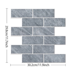 3D dập nổi PVC thân thiện với môi tái sử dụng mô hình hình học dán tường tự dính TV hiện đại nền gạch đề can tường mềm - Product Image 5