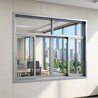 Ventanas de Aluminio Modernas Personalizadas de Fábrica con Aislamiento Térmico y Vidrio Templado, Resistentes al Viento y al Calor para Cocina