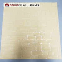 Personnalisé décoration de la maison chambre auto-adhésif PE mousse 3D mur brique papier peint