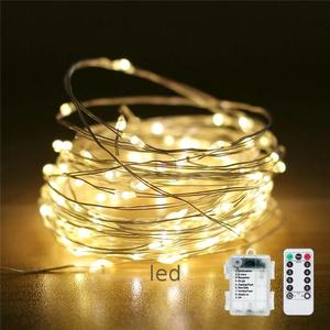 Cable de cobre USB para decoración de bodas y Navidad, cadena de luz Led para el día de Navidad - Product Image 3