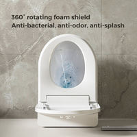 WC suspendu en céramique pour salle de bain, avec télécommande, siège chauffant, capteur de mouvement, intelligent, étanche, siphon en P, Cyclone