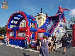 Party China Inflatable Bouncer Spiderman Commercial Bounce House Spiderman Bouncy Castle
