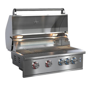 304 स्टेनलेस स्टील आउटडोर रसोई विला आंगन गार्डन पार्टी गैस lpg bg bq <span class=keywords><strong>4</strong></span> बर्नर्स ग्रिल - Product Image 1