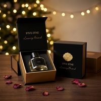 Boîtes d'emballage rigides pour parfums de haute qualité, finition noire mate, fermeture magnétique, designs luxueux, couleurs et logos personnalisés faits à la main