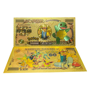 Billetes de Banco Dorados de Pika, Charmander y Squirtle de Alta Calidad en 19 Colores como Regalo Promocional - Product Image 3