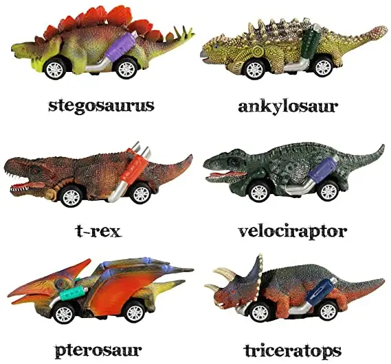 새로운 공룡 당겨 자동차 장난감 어린이 마찰 공룡 장난감 당겨 자동차 장난감