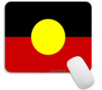 Alas Mouse Bendera Aborigin Australia untuk Pria Wanita, Alas Meja Karet Anti Selip untuk Meja Komputer Laptop PC Gaming Rumah