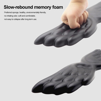 Repose-poignets pour clavier en forme d'ailes d'ange, doux et confortable, tapis de bureau créatif pour filles, antidérapant, en mousse à mémoire de forme et silicone