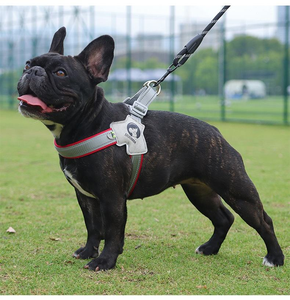 レアウィー ペット用品 犬用ハーネス カスタムロゴ 反射材付き 調整可能 サドルスタイル レザー製 小型犬用ハーネス - Product Image 4