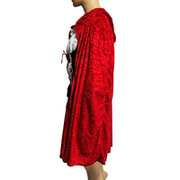 Conjunto de Cosplay de cuento de hadas-Conjunto de vestido rojo y capa para puesta en escena para eventos temáticos y convenciones de fantasía