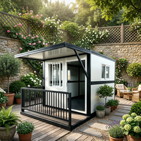 Maison conteneur pliable et extensible de 20 pieds, mini-maison, installation facile, cabane de jardin, dortoir pour le personnel, cabane portable pliable