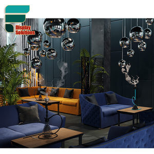 モダンスタイルの水ギセルラウンジインテリアデザインスタイリッシュなシーシャショップソファテーブルセット喫煙水ギセルショップディスプレイ家具 - Product Image 1