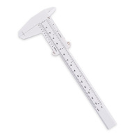 Règle de mesure des sourcils à la proportion dorée, 150 mm, en plastique, type calibre vernier, pour microblading et maquillage permanent, 18g - Vente directe usine