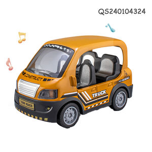 QS 2024 Popular rico Exterior cuerpo grande iluminación brillante dibujos animados Die Cast Metal coche de policía juguetes para niños regalo - Product Image 6
