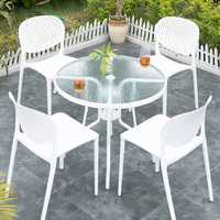 Chaise professionnelle de Restaurant en plastique, Chaise en plastique moulée sans bras pour Restaurant Commercial en plein air, café