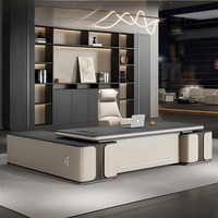 Chaise de bureau de direction et bureau de président minimalistes haut de gamme, style luxe léger, modernes et épurés, pour la maison