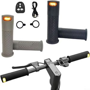 Bicycle Handlebar <b>Grip</b> Lights With LED Turn Signals Rechargeable Silicone Waterproof IPX4 4 Modes For Bike Handlebars - Product Image 1
