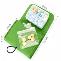 Offre Spéciale : Étui Portable en Feutre Non Tissé Tendance pour Pilules, Boîte de Rangement de Haute Qualité en EVA + PP pour Usage Quotidien et Extérieur (Vente en Gros)