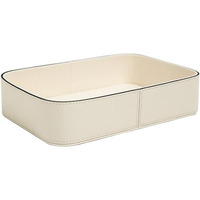 Plateau de rangement de chevet en cuir Pu pour clé téléphone portable porte-monnaie montre Collection de débris