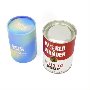 Bote de té de grado alimenticio de aluminio biodegradable, tubo de papel, latas redondas de Metal, tubo de té de café, caja cilíndrica, embalaje - Product Image 1