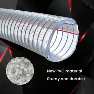 Manguera de <span class=keywords><strong>PVC</strong></span> Flexible Reforzada con Alambre de Acero, Resistente a Alta Presión, para Succión de Bomba, Tipo Espiral Transparente - Product Image 6