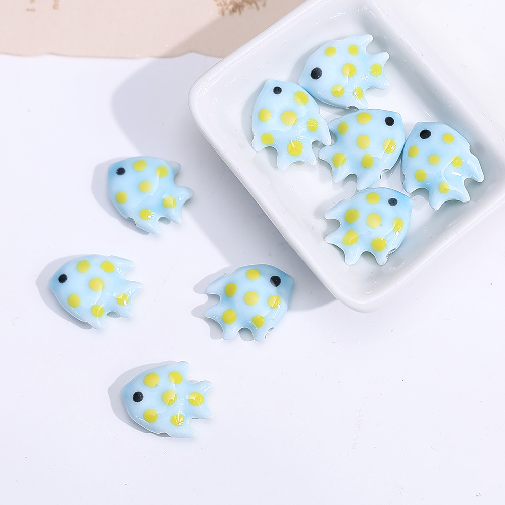 Taches bleues et jaunes