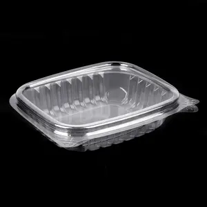 Disposable Takeaway Pet Plastic Clear Box Packing Fruit Salad Packaging Fresh Cut Fruit Container With Lid
