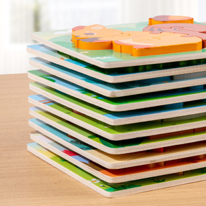 2025 नए आगमन मोंटेसरी बेबी 3 डी जानवर भोजन की तलाश कर रहे हैं - Product Image 6