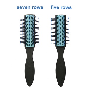 <span class=keywords><strong>Precio</strong></span> de fábrica profesional <span class=keywords><strong>Denman</strong></span> Brush 9 Rows Curly Custom Detangle Hair Brush con cabeza desmontable - Product Image 2