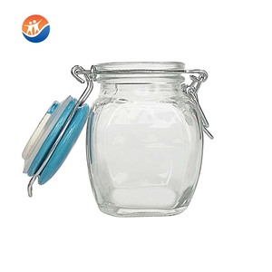 Barattolo per inscatolamento in <span class=keywords><strong>vetro</strong></span> con Clip in ceramica, barattolo per conserve in <span class=keywords><strong>vetro</strong></span> da 100ml con coperchio a Clip - Product Image 3
