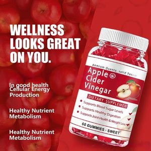 <strong>Apple</strong> Cider Vinegar Gummies 60pcs Heart Bear Shaped ACV Gummies for Weight Management - Product Image 2