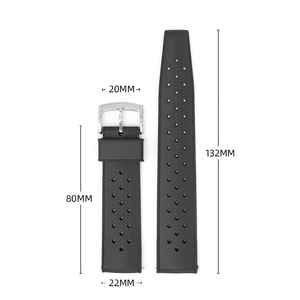 Correa de reloj de liberación rápida transpirable de alta calidad de 20mm y 22mm para <span class=keywords><strong>Casio</strong></span> para Seiko Green Water Ghost - Product Image 6