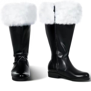 <span class=keywords><strong>Bottes</strong></span> de Noël 2025 Nouveau Style <span class=keywords><strong>Bottes</strong></span> de Père Noël pour Hommes Portant des <span class=keywords><strong>Bottes</strong></span> de Neige Hautes en Peluche Longue pour Festival - Product Image 4