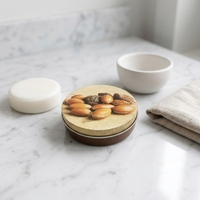 Boîte en métal ronde personnalisée pour savon, emballage cadeau, souvenir de voyage, boîte de rangement